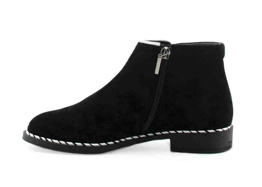 Beautifeel Women's Marlowe Black Seude with White Combi Beautifeel Women's Marlowe Black Seude with White Combi