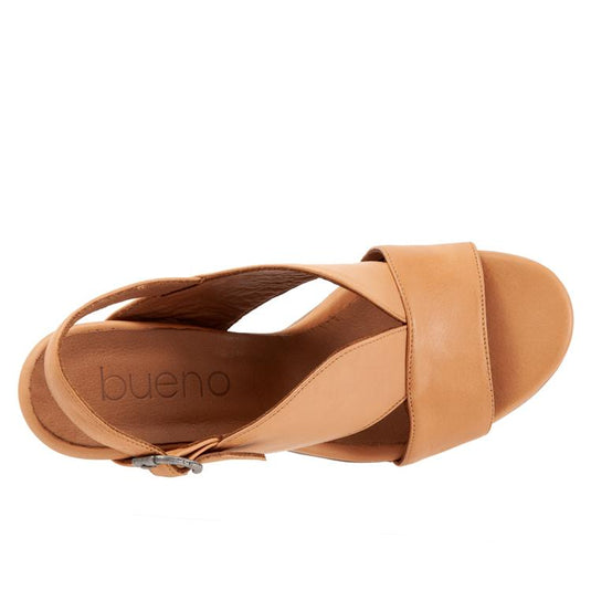 Bueno Women's Candy Sling-Back Sandals Tan Bueno Women's Candy Sling-Back Sandals Tan