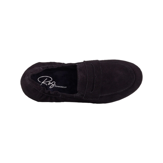 Ros Hommerson Women's Trish Loafer Black Suede Leather Ros Hommerson Women's Trish Loafer Black Suede Leather
