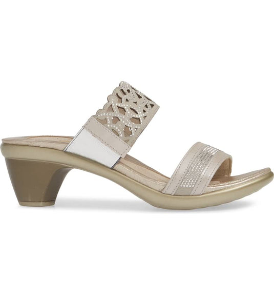 Naot Women's Contempo Slide Sandals Quartz/Beige/Silver Micro/Nubuck Leather Naot Women's Contempo Slide Sandals Quartz/Beige/Silver Micro/Nubuck Leather