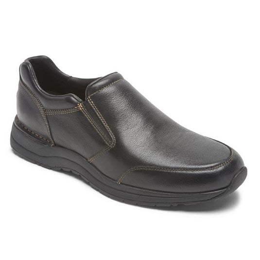 Rockport Men's Edge Hill 2 Double Gore Slip-on Black Leather Rockport Men's Edge Hill 2 Double Gore Slip-on Black Leather