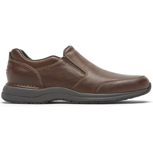 Rockport Men's Edge Hill 2 Double Gore Slip-on Light Brown Leather Rockport Men's Edge Hill 2 Double Gore Slip-on Light Brown Leather