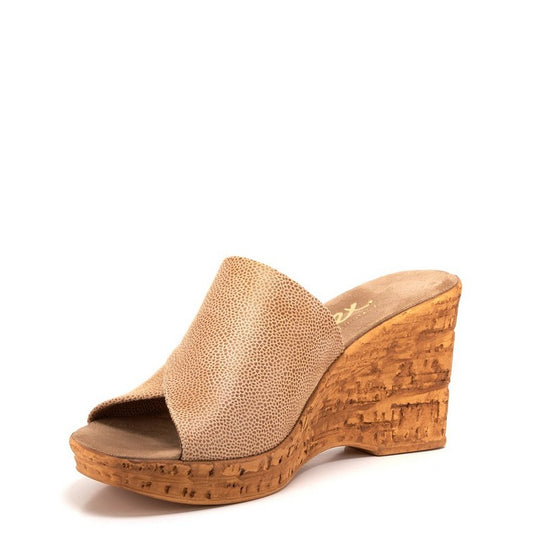 Onex Women's Christina Wedge Slide Beige Onex Women's Christina Wedge Slide Beige
