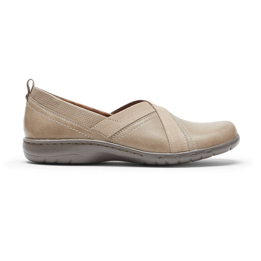 Rockport Women's Cobb Hill Penfield Slip-On Stone Rockport Women's Cobb Hill Penfield Slip-On Stone