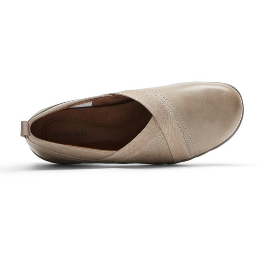 Rockport Women's Cobb Hill Penfield Slip-On Stone Rockport Women's Cobb Hill Penfield Slip-On Stone