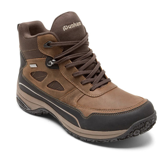 Dunham Men's Cloud Plus Mid II Boot – Waterproof Brown Leather