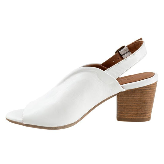 Bueno Women's Clare Sandals White Leather