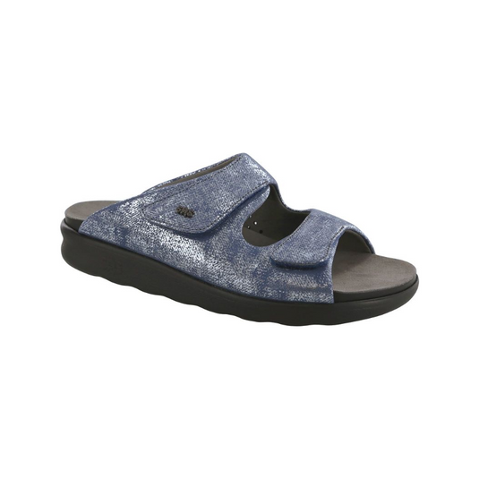 SAS Women's Cozy Slide Sandals Silver Blue SAS Women's Cozy Slide Sandals Silver Blue