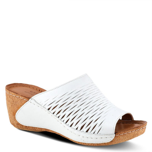 Spring Step Women's Cunacena Slide White Spring Step Women's Cunacena Slide White
