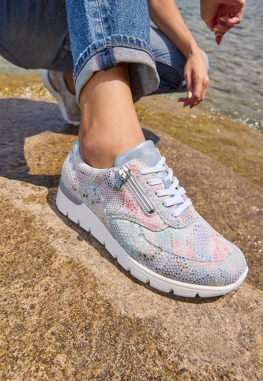 Waldlaufer Women's K-Ramona Sneaker Multi Sky