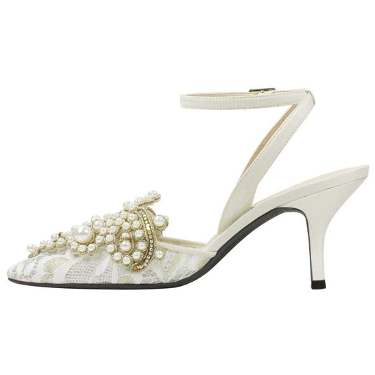 J. Renee Women's Desdemona Evening Sandals Ivory/White
