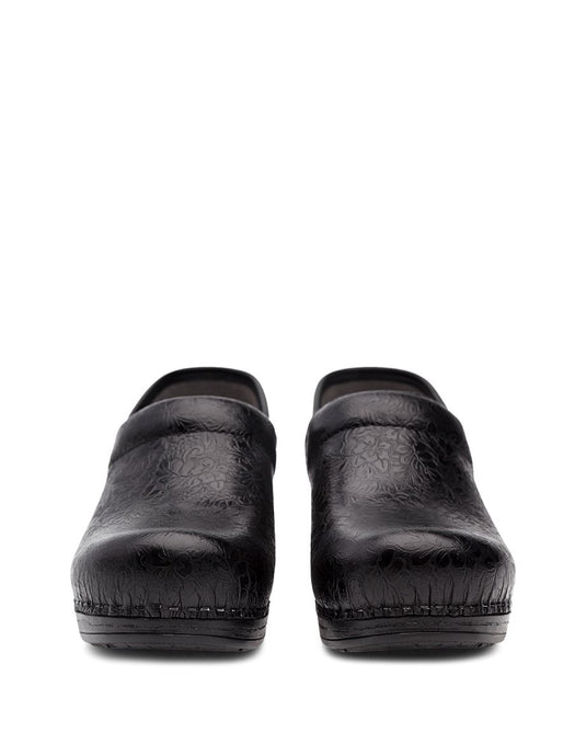 Dansko Pro XP Clog Black Floral Tooled Dansko Pro XP Clog Black Floral Tooled