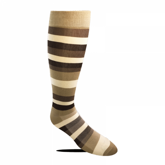 Max Coolman Men’s Dress Socks Tan Stripe Max Coolman Men’s Dress Socks Tan Stripe
