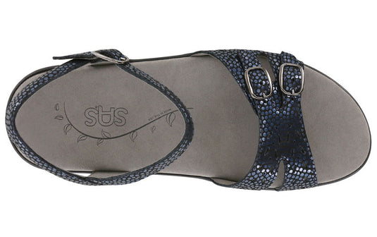 SAS Women's Duo Ankle Strap Sandals Navy Perla