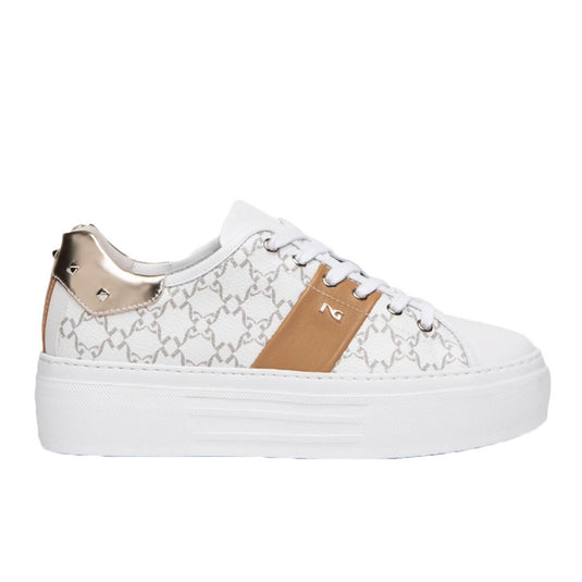 NeroGiardini Women's Leather Sneaker Skipper Bianco NeroGiardini Women's Leather Sneaker Skipper Bianco