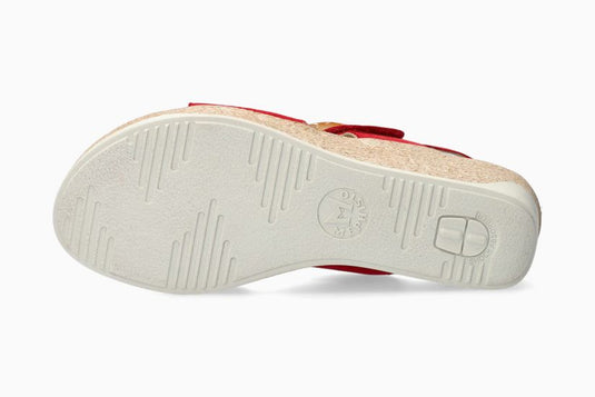 Mephisto Women's Giulia Wedge Sandals Scarlet Mephisto Women's Giulia Wedge Sandals Scarlet