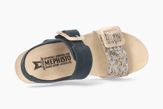 Mephisto Women's Lissia Wedge Sandals Navy Mephisto Women's Lissia Wedge Sandals Navy