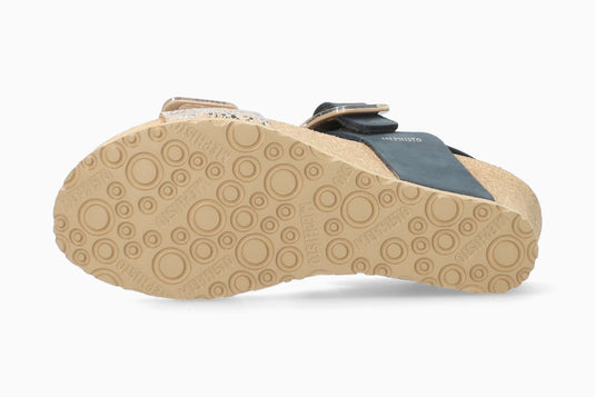 Mephisto Women's Lissia Wedge Sandals Navy Mephisto Women's Lissia Wedge Sandals Navy