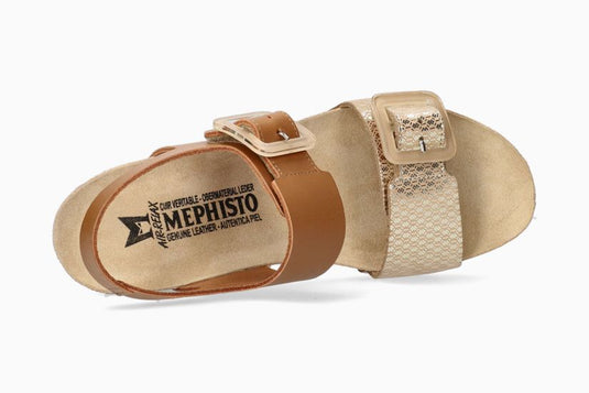 Mephisto Women's Lissia Wedge Sandals Camel Mephisto Women's Lissia Wedge Sandals Camel