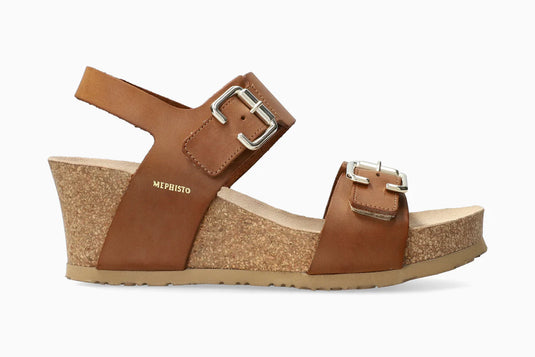 Mephisto Women's Lissandra Wedge Sandals Camel Mephisto Women's Lissandra Wedge Sandals Camel