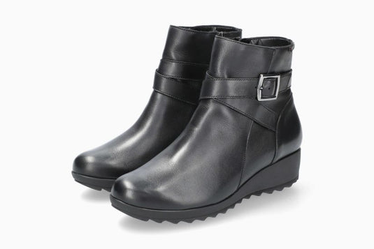Mephisto Women's Avril Ankle Boot Smooth Black Leather Mephisto Women's Avril Ankle Boot Smooth Black Leather
