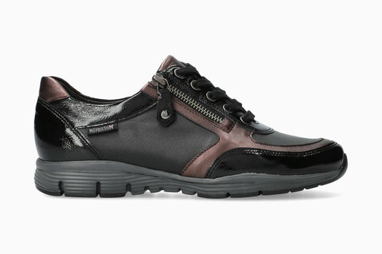 Mephisto Women's Ylona Sneaker Black Vernis Mephisto Women's Ylona Sneaker Black Vernis