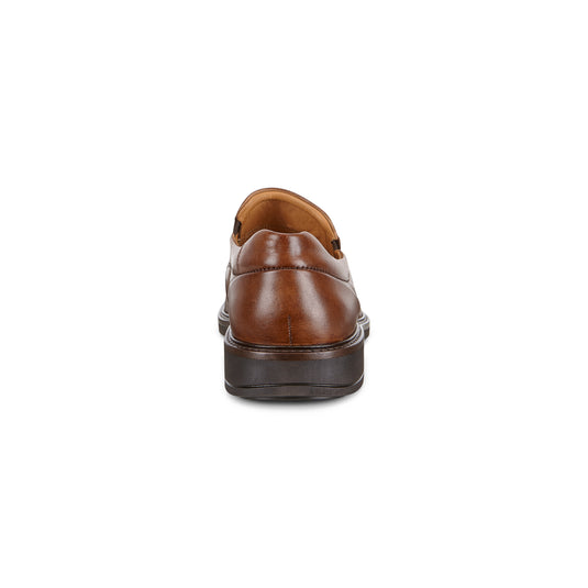 Ecco Men's Holton Apron Toe Slip-on Dress Shoe Amber Ecco Men's Holton Apron Toe Slip-on Dress Shoe Amber