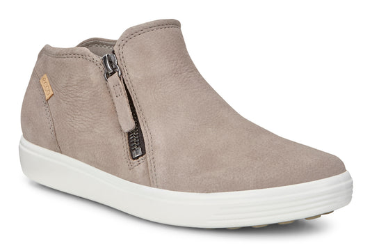 Ecco Women's Soft 7 Low Bootie Warm Grey/Powder Ecco Women's Soft 7 Low Bootie Warm Grey/Powder