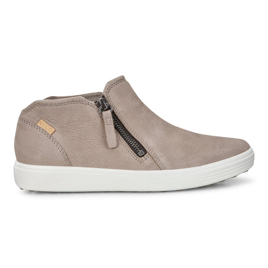 Ecco Women's Soft 7 Low Bootie Warm Grey/Powder Ecco Women's Soft 7 Low Bootie Warm Grey/Powder