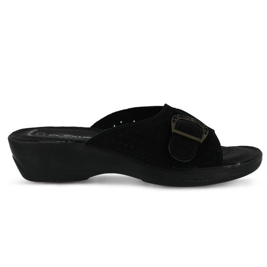 Spring Step Flexus Women's Edella Slide Sandal Black