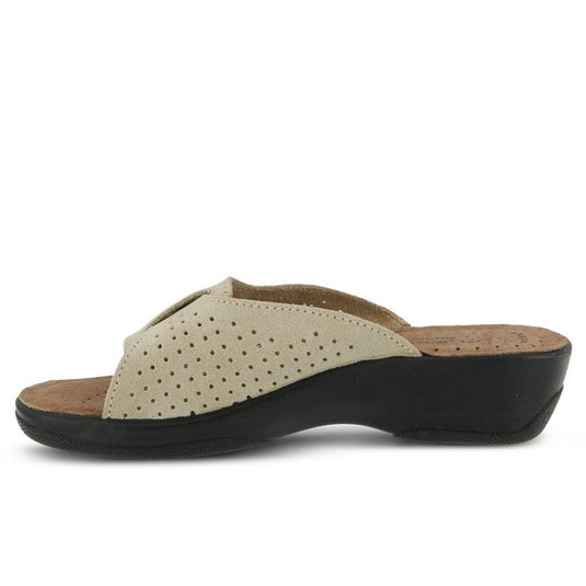 Spring Step Flexus Women's Edella Slide Sandal Beige Spring Step Flexus Women's Edella Slide Sandal Beige