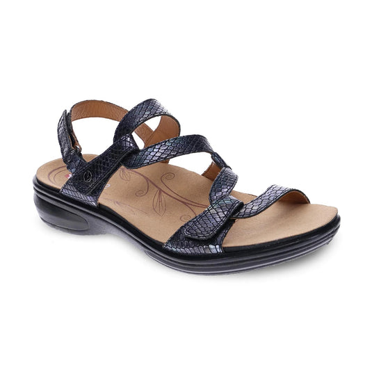 Revere Women's Miami Back Strap Sandals Slate Interest Revere Women's Miami Back Strap Sandals Slate Interest