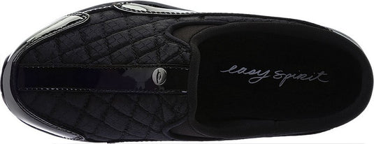 Easy Spirit Women's Traveltime Clogs Black/Silver Patent Easy Spirit Women's Traveltime Clogs Black/Silver Patent