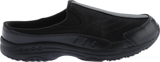 Easy Spirit Women's Traveltime Clogs Black Leather