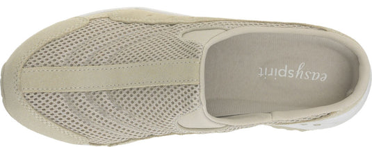 Easy Spirit Women's Traveltime Clogs Light Tan/White Suede Easy Spirit Women's Traveltime Clogs Light Tan/White Suede