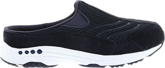 Easy Spirit Women's Traveltime Clogs Navy/White Suede