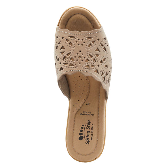 Spring Step Women's Estella-R Slide Sandal Beige Spring Step Women's Estella-R Slide Sandal Beige