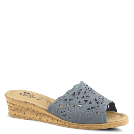 Spring Step Women's Estella-R Slide Sandal Blue Spring Step Women's Estella-R Slide Sandal Blue