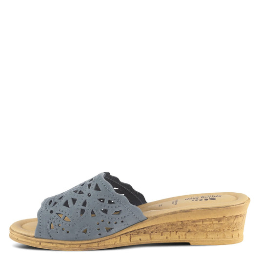 Spring Step Women's Estella-R Slide Sandal Blue Spring Step Women's Estella-R Slide Sandal Blue