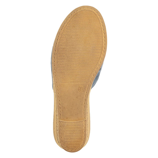 Spring Step Women's Estella-R Slide Sandal Blue Spring Step Women's Estella-R Slide Sandal Blue