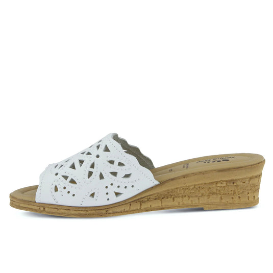 Spring Step Women's Estella-R Slide Sandal White Spring Step Women's Estella-R Slide Sandal White