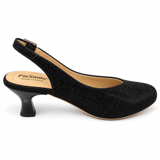 PieSanto Women's Slingback Kit Pump 240230 Galaxia Black PieSanto Women's Slingback Kit Pump 240230 Galaxia Black