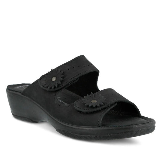 Spring Step Flexus Women's Faithful Slide Sandal Black Spring Step Flexus Women's Faithful Slide Sandal Black