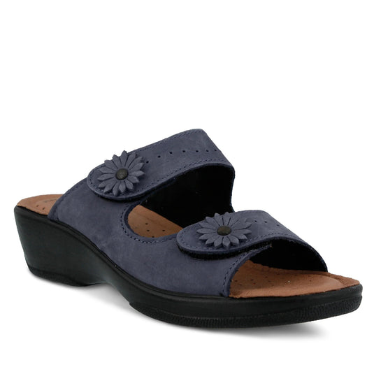 Spring Step Flexus Women's Faithful Slide Sandal Navy Spring Step Flexus Women's Faithful Slide Sandal Navy