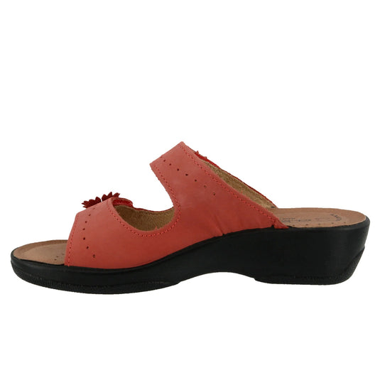 Spring Step Flexus Women's Faithful Slide Sandal Red Spring Step Flexus Women's Faithful Slide Sandal Red