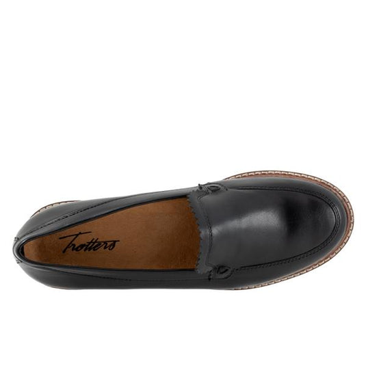 Trotters Women's Fayth Slip On Black Leather Trotters Women's Fayth Slip On Black Leather