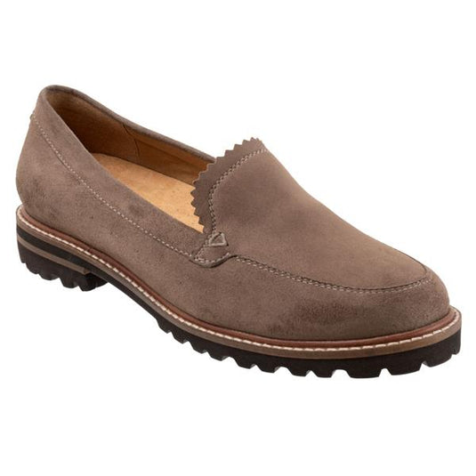 Trotters Women's Fayth Slip On Stone Suede Trotters Women's Fayth Slip On Stone Suede