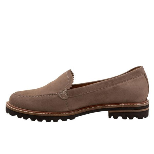 Trotters Women's Fayth Slip On Stone Suede Trotters Women's Fayth Slip On Stone Suede