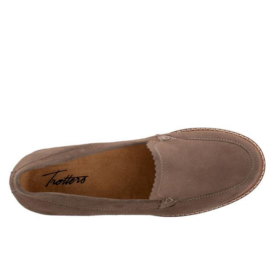 Trotters Women's Fayth Slip On Stone Suede Trotters Women's Fayth Slip On Stone Suede