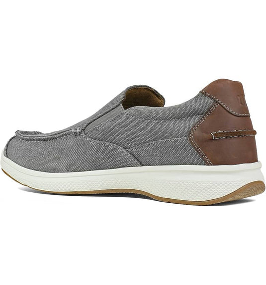 Florsheim Men's Great Lakes Canvas Moc Toe Slip-on Gray Florsheim Men's Great Lakes Canvas Moc Toe Slip-on Gray